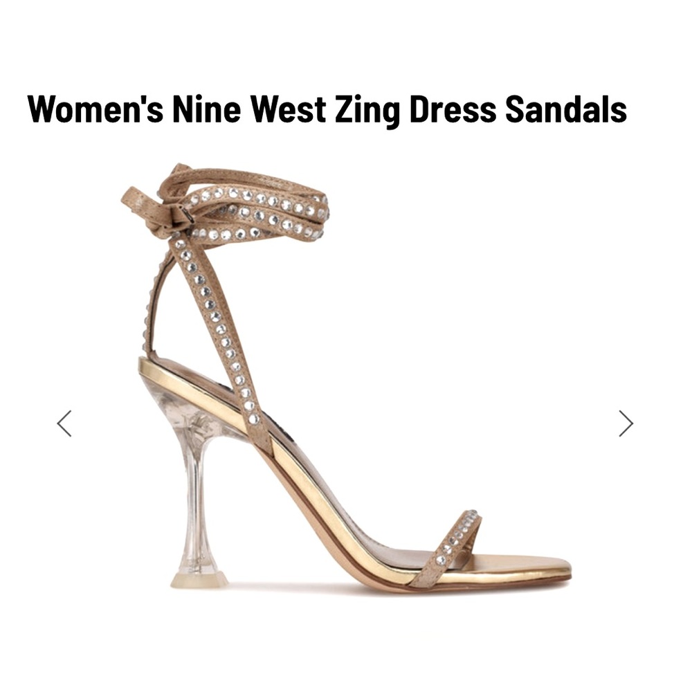Women's Nine West Zing Dress Sandals Size 8